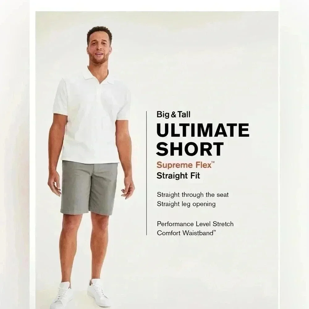 NWT Men’s Dockers Ultimate Short Supreme Flex /Vintage Indigo Blue SZ 44 and 40 - Picture 5 of 9